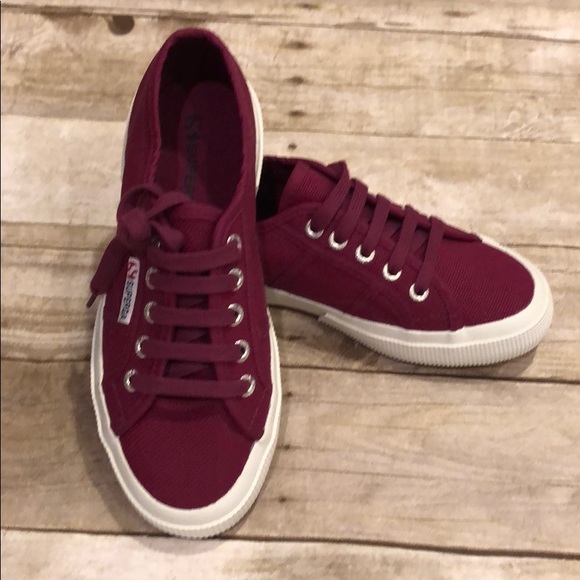 superga burgundy womens